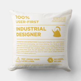 Kean MGC Industridesign Märkesetikett Kudde