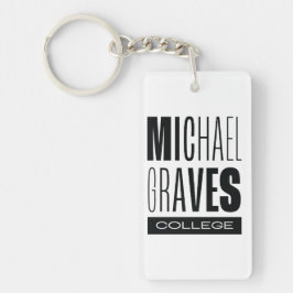 Kean MGC Michael Graves College Acrylic Keychain