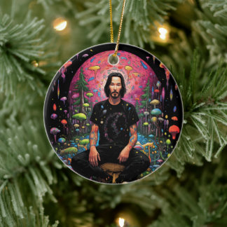 Keanu Reeves jul Fredsmeditation Ornament
