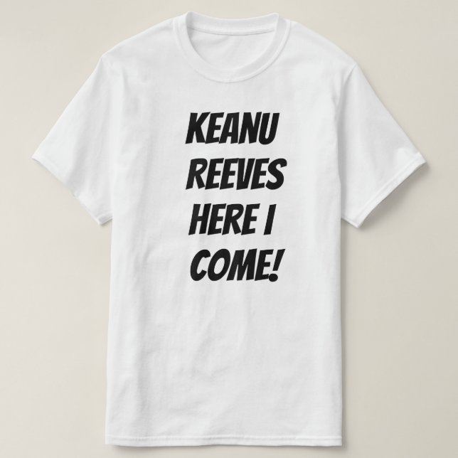 Keanu trär igenom t shirt (Design framsida)