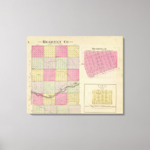 Kearney County Deerfield, Lakin, Kansas Canvastryck