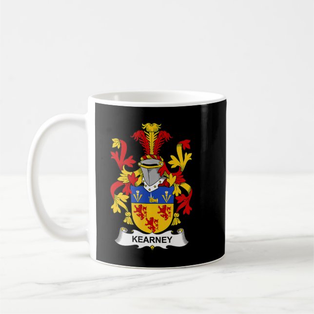 Kearney Jackar Arm Family Crest Kaffemugg (Vänster)