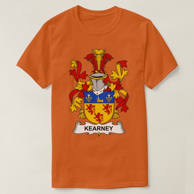 Kearney Jackar Arm Family Crest T Shirt (Design framsida)