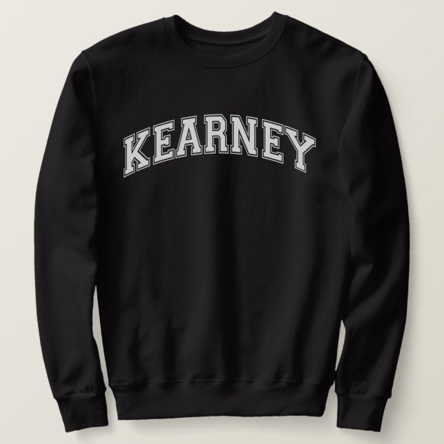 KEARNEY Universiteten-Stil Sweater America College Lång Ärmad Tröja (Design framsida)