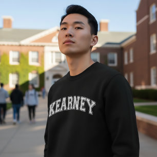 KEARNEY Universitetsstil Tröja Amerika College Lång Ärmad Tröja
