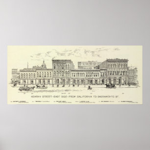 Kearny, Kalifornien och Sacramento östlig sida Poster