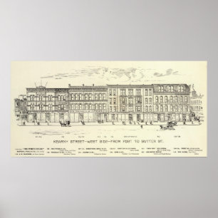 Kearny, Post and Sutter Väster Side Poster