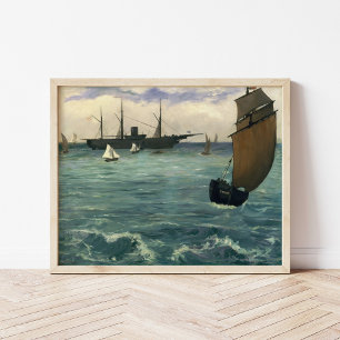 Kearsarge i Boulogne   Édouard Manet Poster