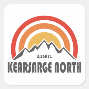 Kearsarge North New Hampshire Fyrkantigt Klistermärke
