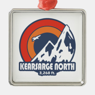 Kearsarge North New Hampshire Sol Eagle Julgransprydnad Metall