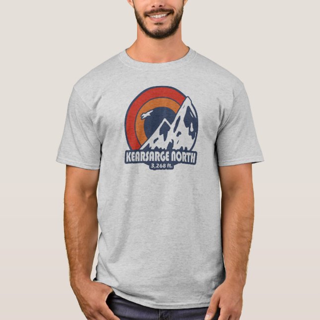 Kearsarge North New Hampshire Sol Eagle T Shirt (Framsida)