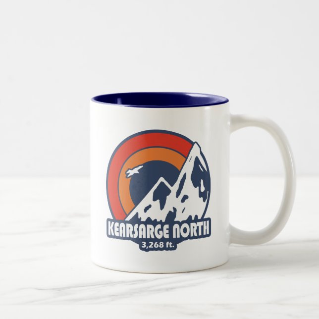 Kearsarge North New Hampshire Sol Eagle Två-Tonad Mugg (Höger)