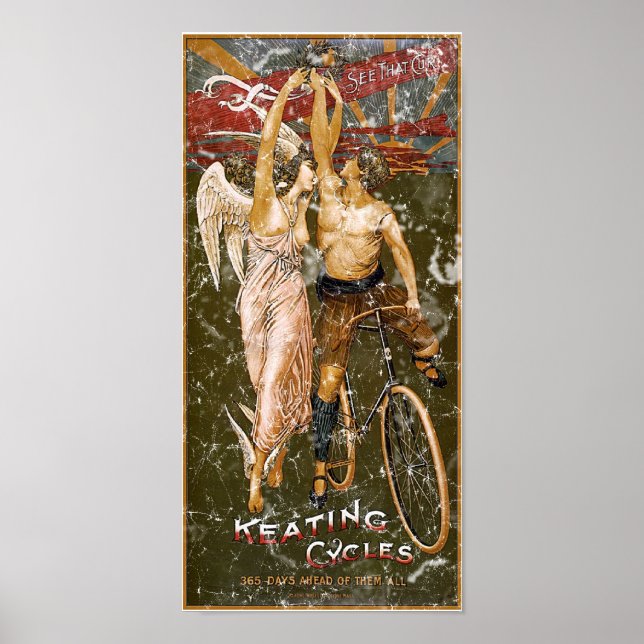 Keating Cycles-1905 - nödlidande Poster (Framsidan)