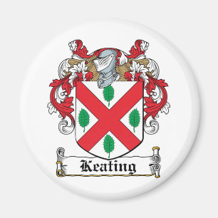 Keating familjvapensköld magnet