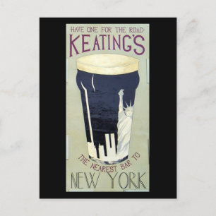 Keating's Irish Pub Postcard Vykort