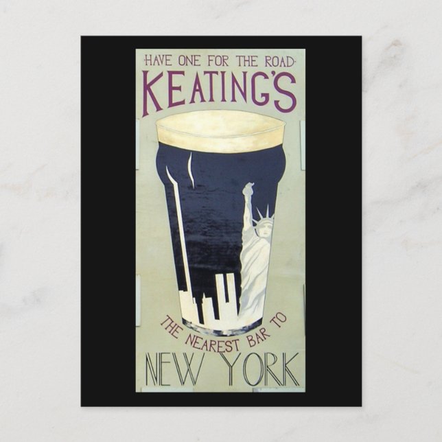 Keating's Irish Pub Postcard Vykort (Framsida)