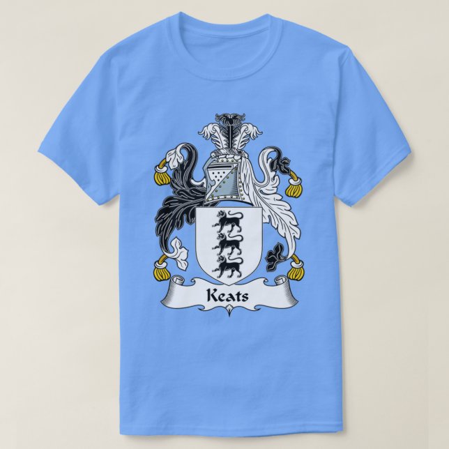 Keats Jackar Arm Family Crest T Shirt (Design framsida)