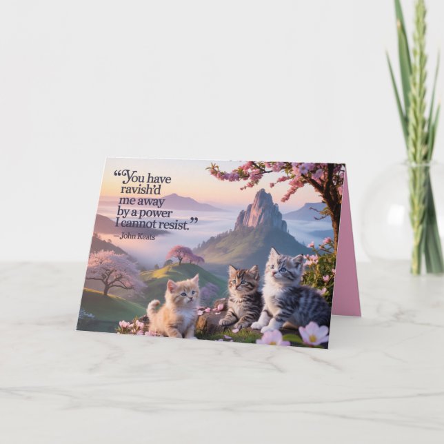 Keats Valentine's Day Card 4 Helgkort (Framsida)