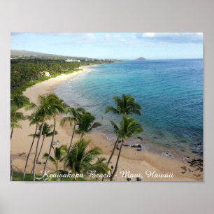 Keawakapu strand - Maui, (Matte) Hawaii   affisch, Poster