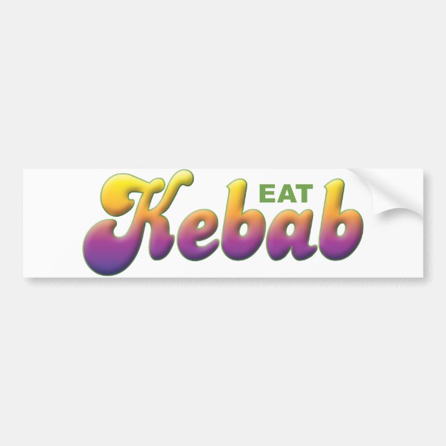 Kebab äter bildekal (Framsidan)