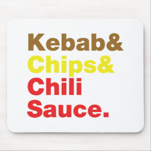 Kebab & Chip & Chili Sauce. Musmatta