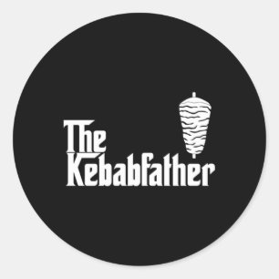 Kebab Far Doner Kebab Maker Pappa Runt Klistermärke
