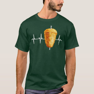 Kebab Turkish Food Heartslag Pulse T Shirt