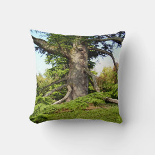 Kedar of Libanon Träd Throw Cushion Kudde