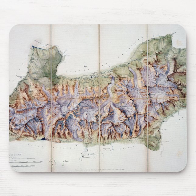 Kedja av Mont Blanc, från en faktisk granskning in Musmatta (Framsidan)