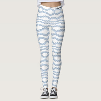 Kedja av pärladamasker leggings