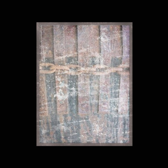 Kedjad metallstaket skrapbokspapper (Skapare uppladdad)