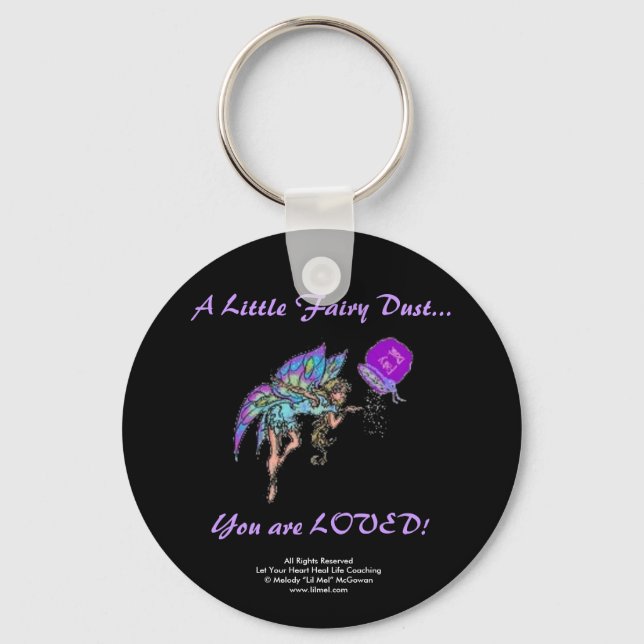 Kedjan Fairy Dust Loved Keychain Nyckelring (Framsida)