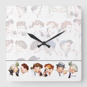 Kedjan Gossip 4 Fyrkantig Klocka