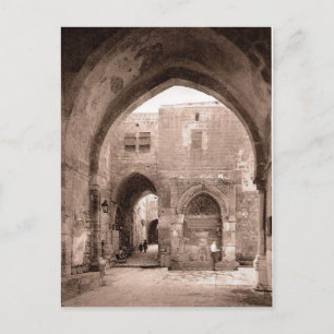 Kedjan Grind, Temple-berget, Jerusalem Vykort