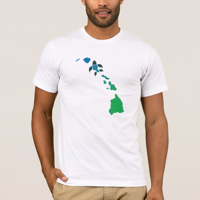 Kedjan på Hawaiiöarna T Shirt (Framsida)