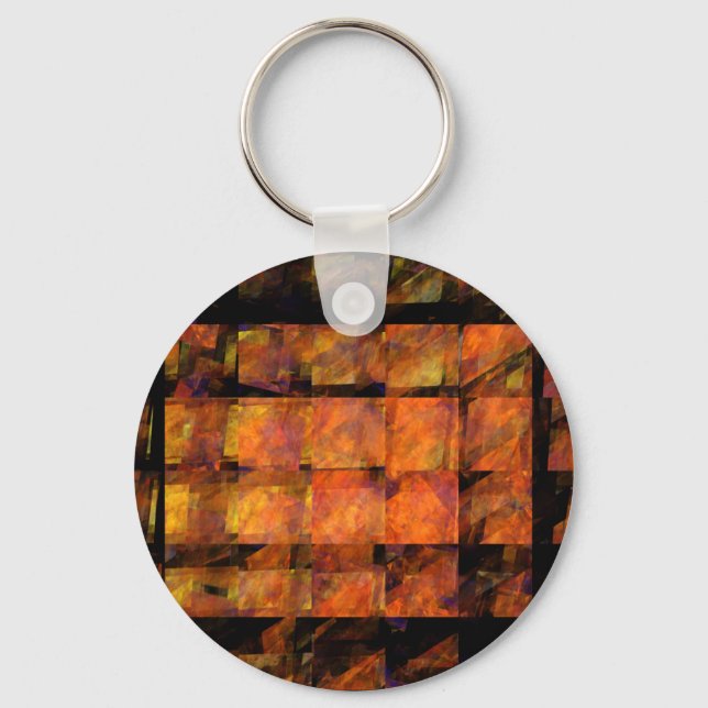 Kedjan Wall Abstrakt Art Keychain Nyckelring (Framsida)