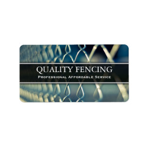 Kedjans länkfans/Fence Photo Business-etikett Adressetikett
