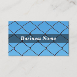 Kedjans länkstängsel mot Blå himmel Visitkort