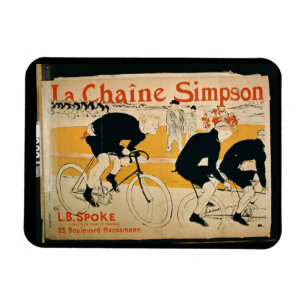 "Kedjar Simpsonen", Paris (färglithoen) Magnet