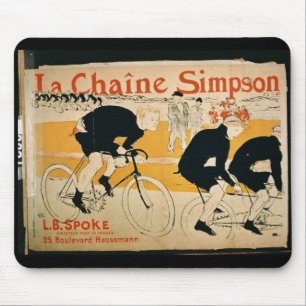 "Kedjar Simpsonen", Paris (färglithoen) Musmatta