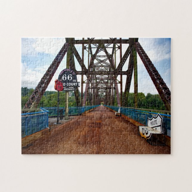 Kedjebergsbron Missouri. Pussel (Horisontell)
