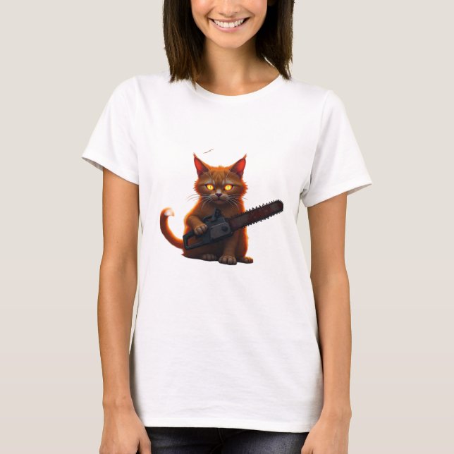 kedjekedja katt skjorta Klassisk T-Shirt (Framsida)