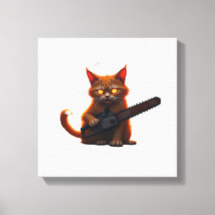 kedjekedja katt skjorta Klassisk T-Shirt Canvastryck