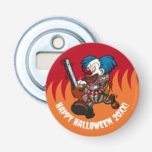 Kedjeklippare Clown Gott Halloween! Lägg till året Flasköppnare