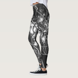Kedjemöjligheter och spindelnät leggings