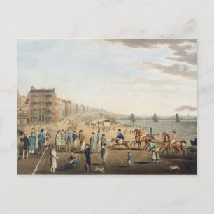 Kedjepiren vid Brighton med tecken (etchin) Vykort