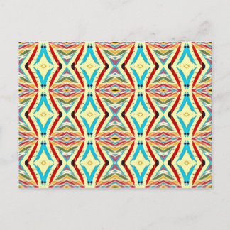 Kedjor för flerfärgad Abstrakt. Geometric Mönster Vykort