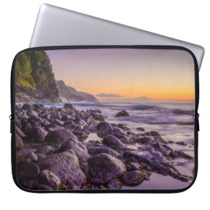 Ke'e Beach at Sunrise, Kauai, Hawaii Wetdräkt Laptop Fodral