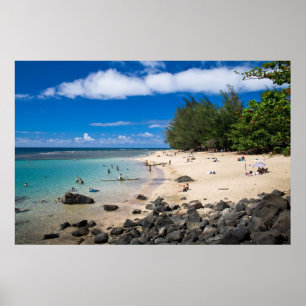 Ke'e strand, Kaua'i Poster