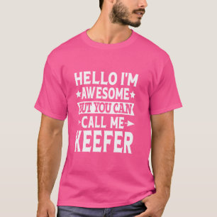 Keefer Surname Kalla mig Keefer Family Team Eftern T Shirt
